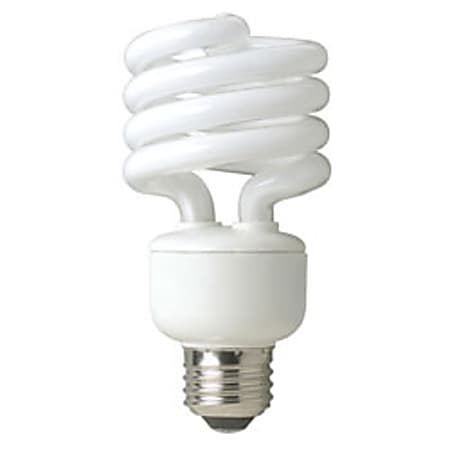 TCP DuraBright Spiral Compact Fluorescent Bulbs, 23 Watts, Cool White, Pack Of 10
