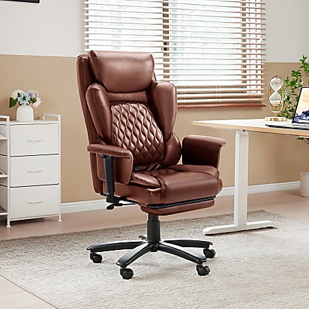Bestier Ergonomic Faux Leather High Back Executive Office Chair