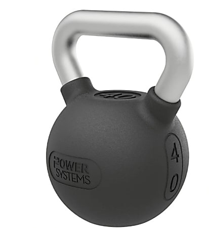 Power Systems Elite Series Kettlebell, 40 Lb, Black, Total Qty 1