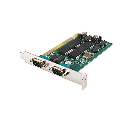 StarTech.com 2 Port ISA RS232 Serial Adapter Card with 16550 UART - Serial adapter - ISA - serial - 2 x 9-pin DB-9 Male RS-232 Serial