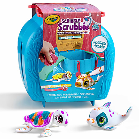 Crayola Scribble Scrubbie Pets Ocean Animals Playset - Office Depot