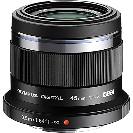 Olympus M.ZUIKO DIGITAL - 45 mm to 45 mm - f/1.8 - Fixed Lens for Micro Four Thirds - Designed for Digital Camera - 37 mm Attachment - 0.11x Magnification - 1.8" Length - 2.2" Diameter