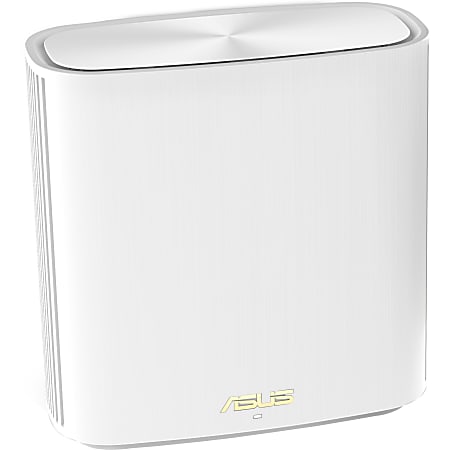 Asus ZenWiFi XD6 Wi-Fi 6 IEEE 802.11ax Ethernet Wireless Router - Dual Band - 2.40 GHz ISM Band - 5 GHz UNII Band - 6 x Antenna(6 x Internal) - 675 MB/s Wireless Speed - 3 x Network Port - 1 x Broadband Port - Gigabit Ethernet - VPN Supported - Desktop