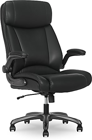 Serta® Torrington Ergonomic High-Back Faux Leather Big & Tall Executive Office Chair, Black, 52399BLK