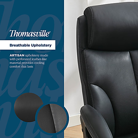 Thomasville Danvers Ergonomic High Back Faux Leather Big Tall Executive ...