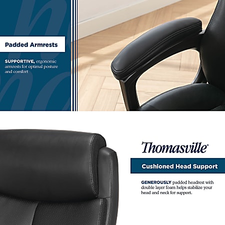 Thomasville Danvers Ergonomic High Back Faux Leather Big Tall