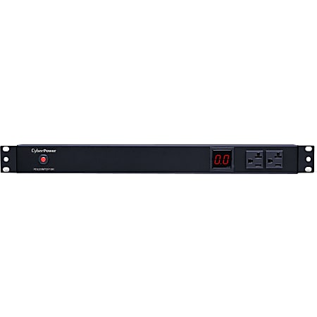 CyberPower Metered PDU20MT2F10R 12-Outlets PDU - 10 x NEMA 5-20R - 1U Rack-mountable, Zero U Vertical Rackmount