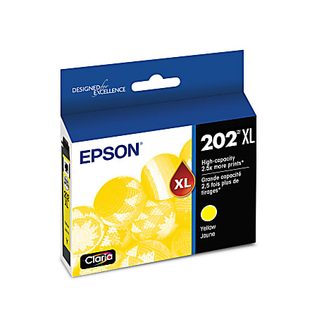 Epson® 202XL Claria® Yellow High-Yield Ink Cartridge, T202XL420-S