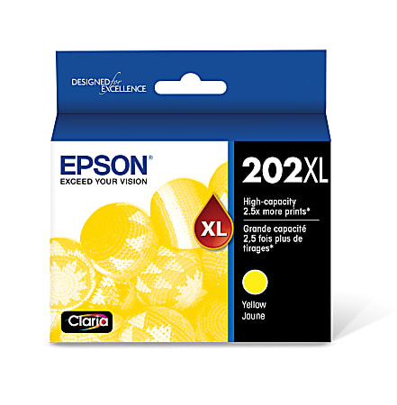 Epson® 202XL Claria® High-Yield Yellow Ink Cartridge, T202XL420-S