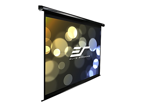 Elite Screens VMAX2 Series VMAX92UWH2-E30 - Projection screen - ceiling mountable, wall mountable - motorized - 92 in (92.1 in) - 16:9 - MaxWhite - black
