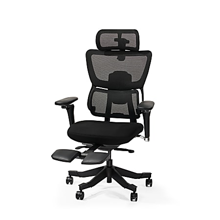 Flexispot C7 MAX Ergonomic Chair Foam &amp; Mesh With Footrest, Black color