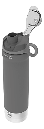 Pogo Insulated Stainless Steel Water Bottle 20 Oz Gray