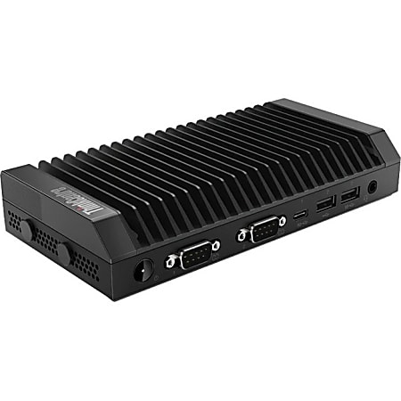 Lenovo ThinkCentre M75n 11GW000WUS Desktop Computer - AMD Athlon Silver 3050e Dual-core 1.40 GHz - 4 GB RAM- 256 GB M.2 PCI Express NVMe SSD - Nano - Black - Windows 10 Pro 64-bit - AMD Radeon Graphics- IEEE 802.11ac
