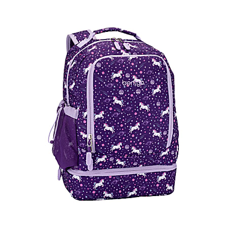 Bentgo Kids Backpack - Lightweight 14” Backpack in Unique Prints for School, Travel, & Daycare - Roomy Interior, Durable & Water-Resistant Fabric