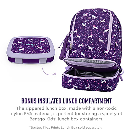 Bentgo Kids Prints 2-in-1 Backpack & Insulated Lunch Bag