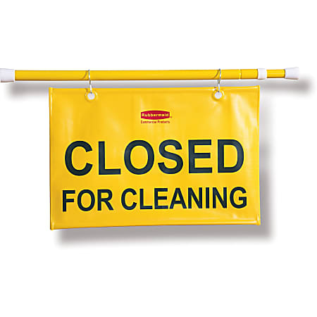 Rubbermaid Commercial Closed For Cleaning Safety Sign -