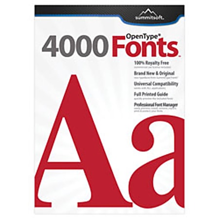 4000 OpenType® Fonts, Traditional Disc