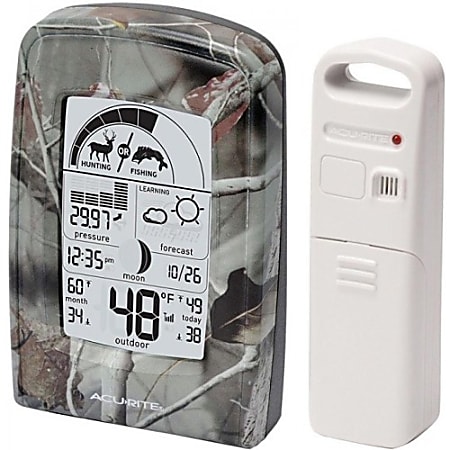 Chaney Instrument Hunting and Fishing Activity Meter with Weather Forecaster - LCD - Weather Forecaster165 ft - Desktop, Wall Mountable
