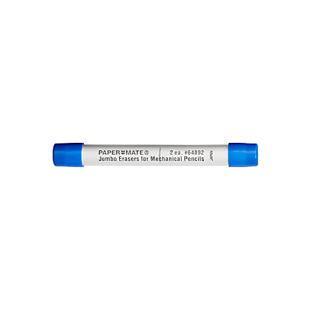 Paper Mate® Jumbo Eraser Refills, Tube Of 2