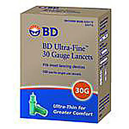 BD™ Ultra-Fine™ Lancets, 30 Gauge, Box Of 100