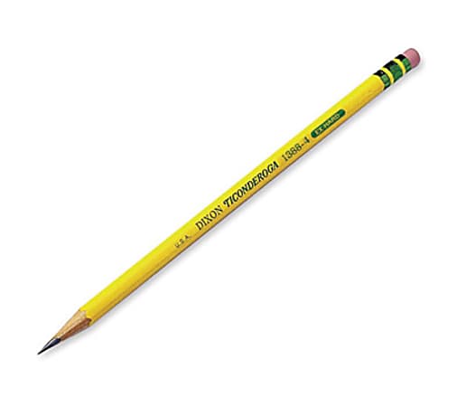 Ticonderoga Wood Pencils Presharpened 4 Lead Extra Hard Pack of 12