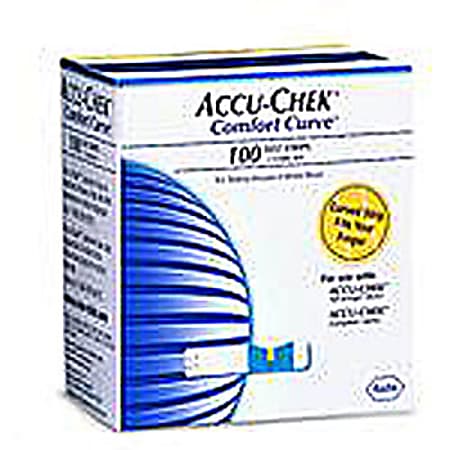 ACCU-CHEK® Comfort Curve Test Strips, Box Of 100