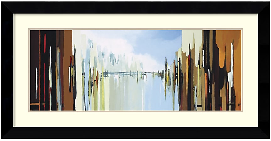Amanti Art Urban Abstract No. 242 Framed Art Print By Gregory Lang, 19 1/4"H x 37 3/8"W, Arqadia Black