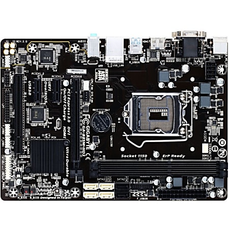 Gigabyte Ultra Durable 4 Plus GA-B85M-HD3 Desktop Motherboard - Intel B85 Express Chipset - Socket H3 LGA-1150