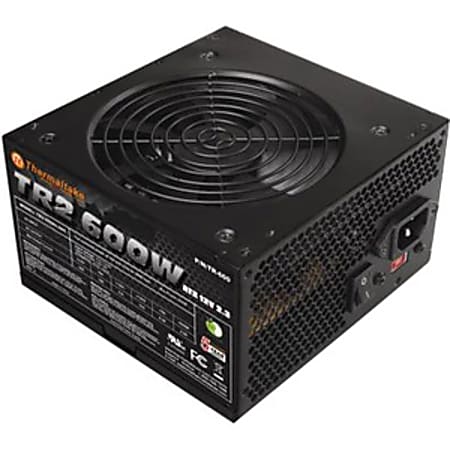 Thermaltake TR2-600NL2NC ATX12V & EPS12V Power Supply - Internal - 110 V AC, 220 V AC Input - 600 W - 2 +12V Rails - ATI CrossFire Supported - NVIDIA SLI Supported - 72% Efficiency