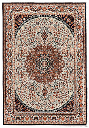 Innova Area Rug 3 12 x 5 Crawford CreamCopper - Office Depot