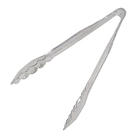 Carlisle Carly Tongs, 8-3/4", Clear