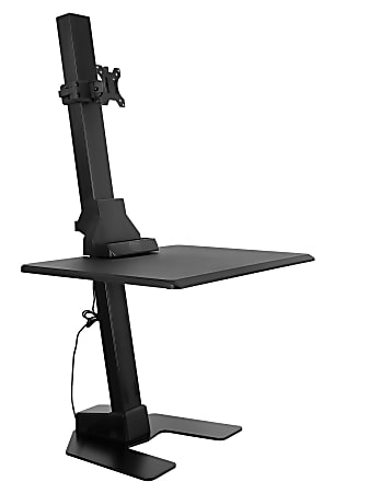 Mount-It MI-7951 Electric Standing Desk Converter, 23-1/8"H x 31-5/8"W x 7-15/16"D, Black