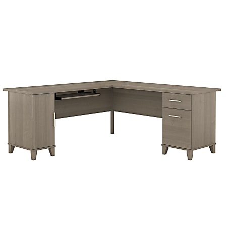 Bush Business Furniture Somerset 70"W L-Shaped Corner Desk, Ash Gray, Standard Delivery