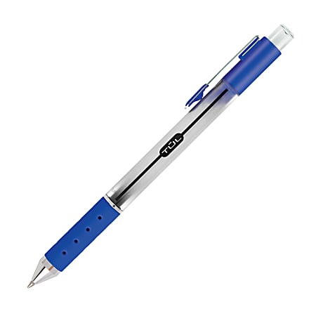 GLIDE Bold Ballpoint Pen, Retractable, Bold 1.6 mm, Blue Ink, Translucent  Blue Barrel, Dozen - mastersupplyonline