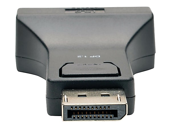 Tripp Lite DisplayPort to DVI Adapter Converter Compact DP to DVI M/F DPort 1.2 - Display adapter - DisplayPort (M) to DVI-I (F) - molded - black