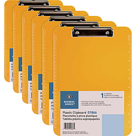 Business Source Flat Clip Clipboard - 9
