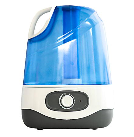 Crane Ultrasonic Cool Mist Humidifier, 1.0 Gallons, 12 13/16" x 9 1/2" x 6 7/8", Blue/White