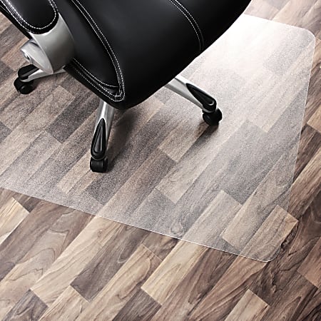 Floortex® Cleartex® Evolutionmat® Rectangular Anti-Slip Chair Mat for Hard Floors and Very Low Pile Carpets, 36" x 48", Clear