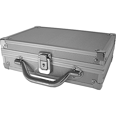CRU Storage Box - External Dimensions: 9" Length x 5.8" Width x 2" Height - Combination Lock Closure - Heavy Duty - Metal - White - For Hard Drive - 1