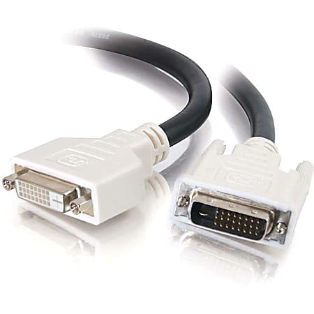 C2G 5m DVI-D M/F Dual Link Digital Video Extension Cable (16.4ft) - Male - Female - 16.4ft - Black