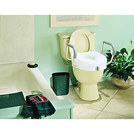 E-Z Lock™ Raised Toilet Seat, With Arms