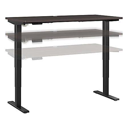 Bush® Business Furniture Move 40 Series Electric 60"W x 30"D Electric Height-Adjustable Standing Desk, Storm Gray/Black, Standard Delivery