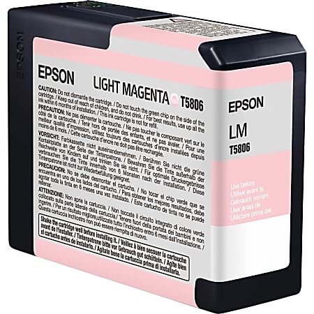 Epson® T580 Vivid Light Magenta Ink Cartridge, T580B00