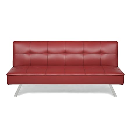 Serta leather futon deals