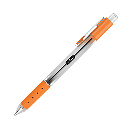 TUL Retractable Gel Pens Bold Point 1.0 mm Silver Barrel Assorted Ink ...