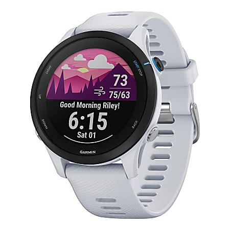 Garmin Forerunner 255 Music Running Smartwatch Whitestone