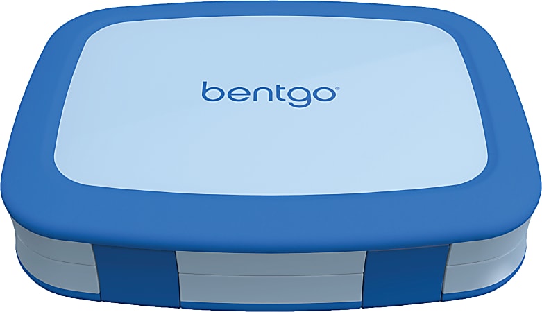 Bentgo Kids Lunch Box, 2"H x 6-1/2"W x 8-1/2"D, Blue