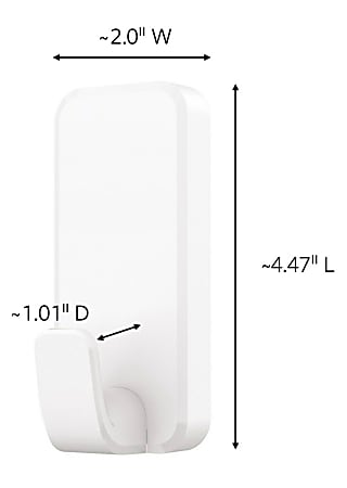 Command X Large Hooks 2 Hooks 6 White Adhesive Strips Damage Free ...