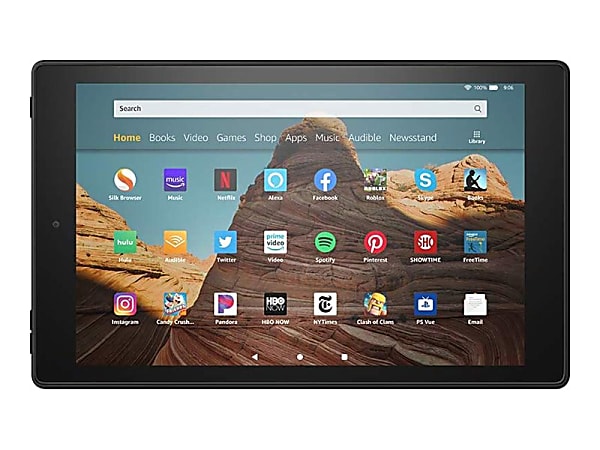 Amazon Fire HD 10 - 9th generation - tablet - 32 GB - 10.1" IPS (1920 x 1200) - microSD slot - black - with Special Offers