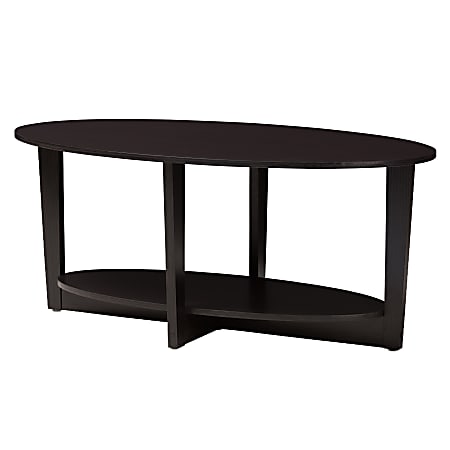 Baxton Studio Melek Coffee Table, Wenge Brown